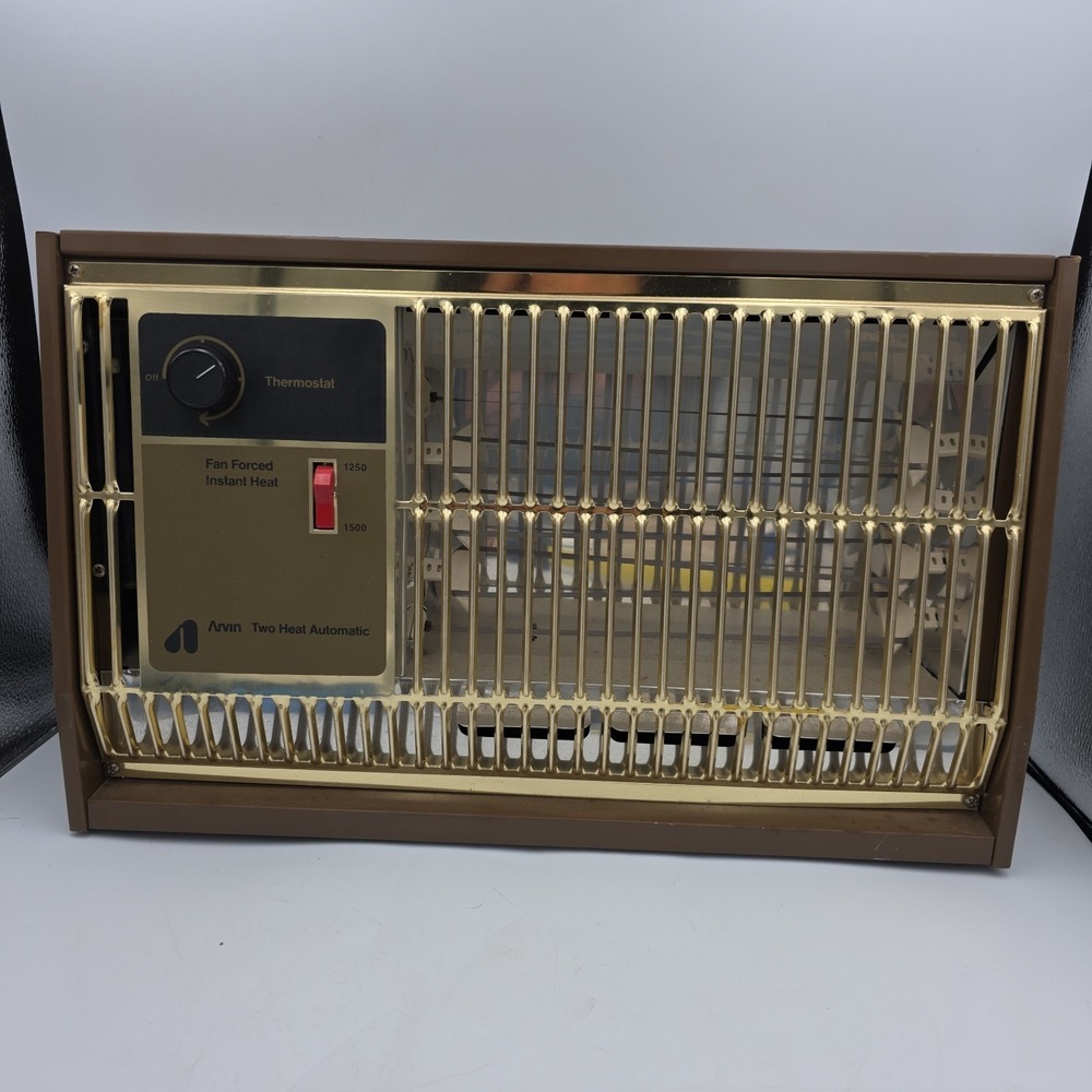 Vintage Arvin 1500 Watt Auto Fan‎ Forced Heat Space Heater Model 30H20-1 Tested